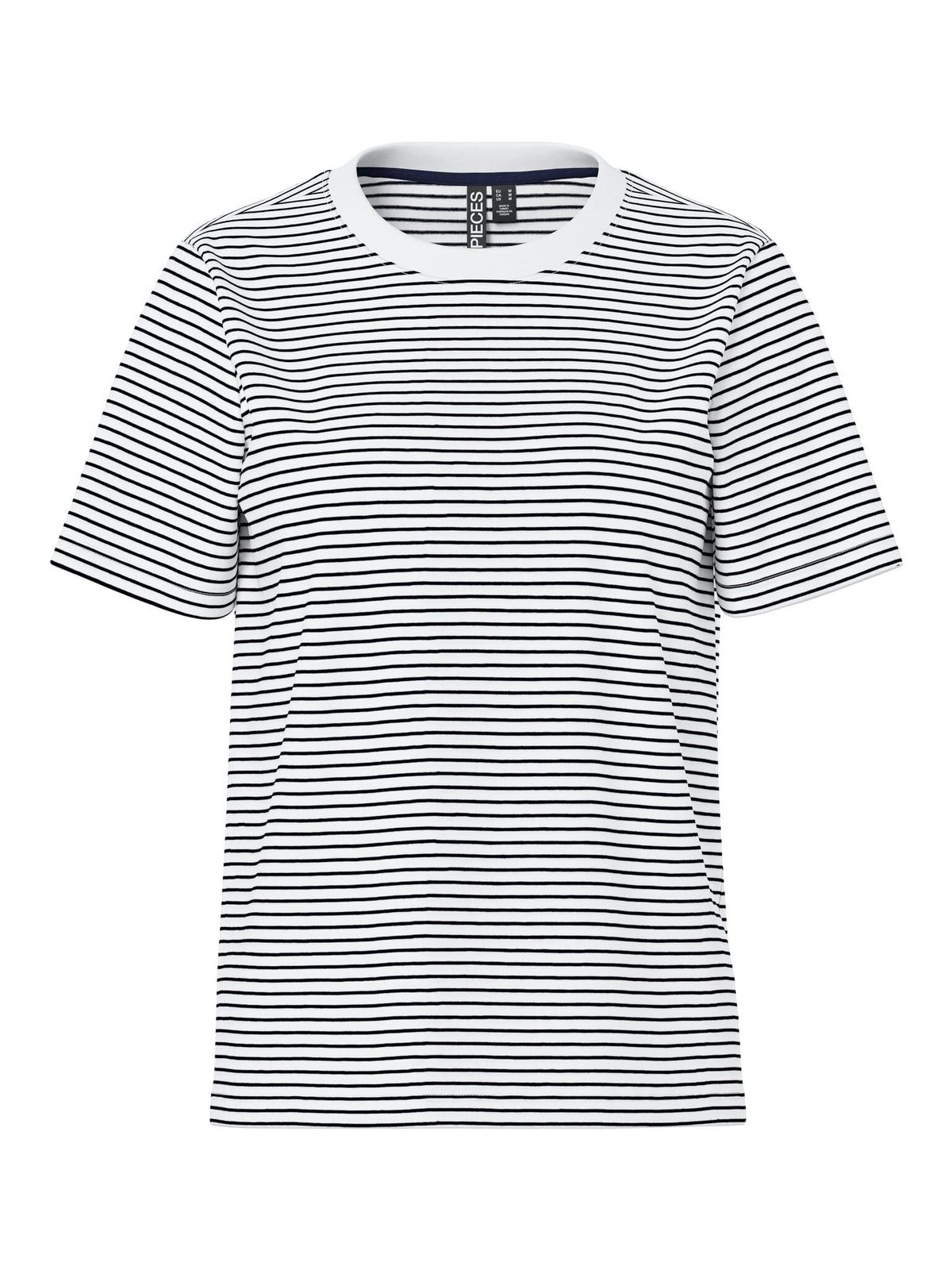 Pieces | Top Ria bright white navy NOOS