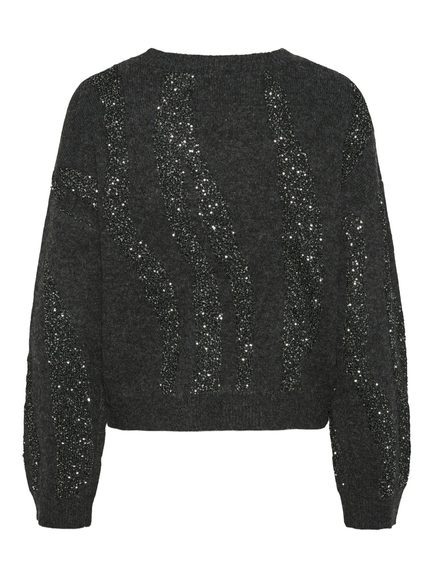 Pieces | Trui Rada dark grey glitter