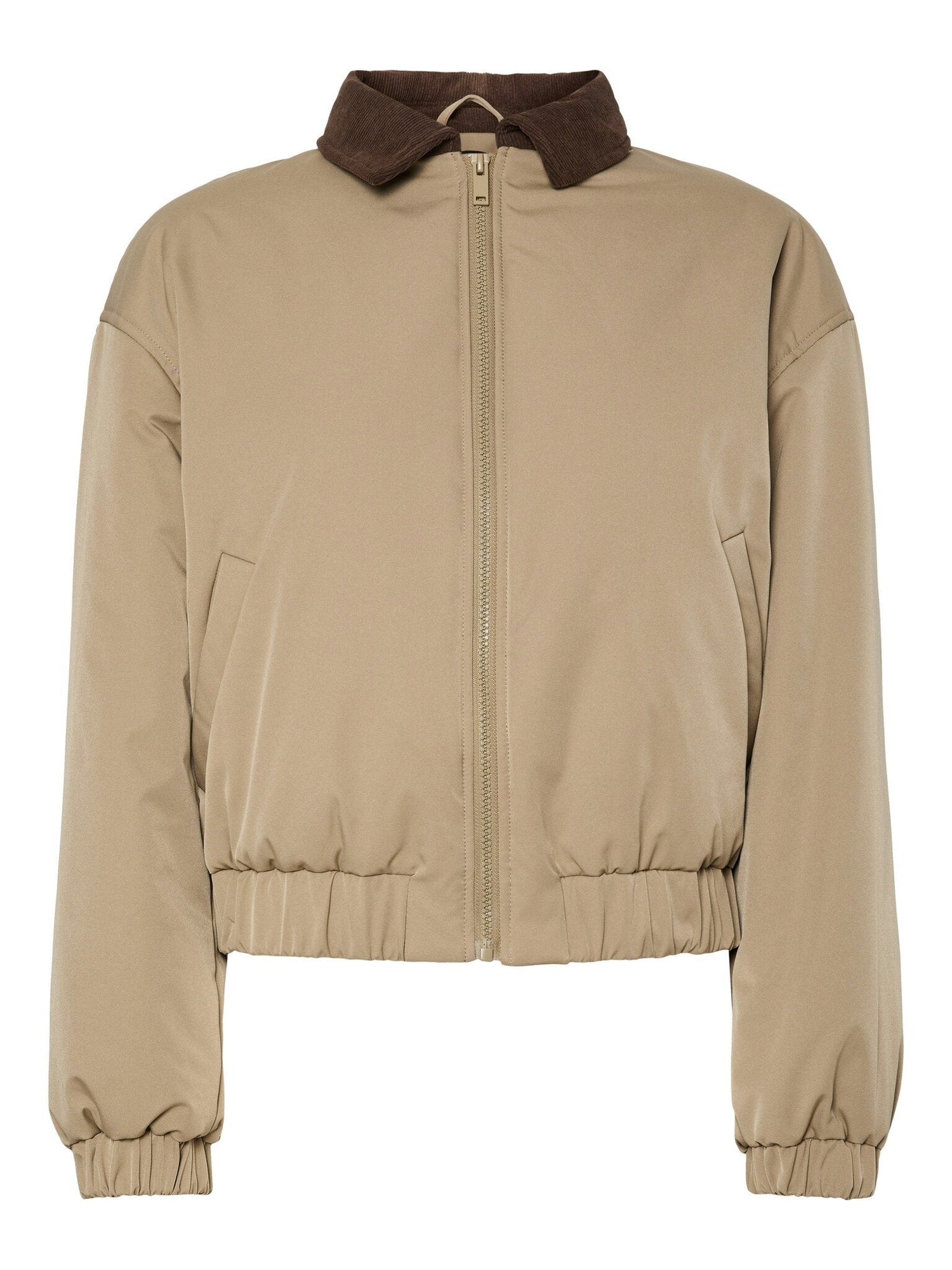 Pieces | Bomberjas Jorma greige/hot fudge
