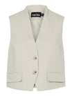 Pieces | Gilet Tiki silver gray