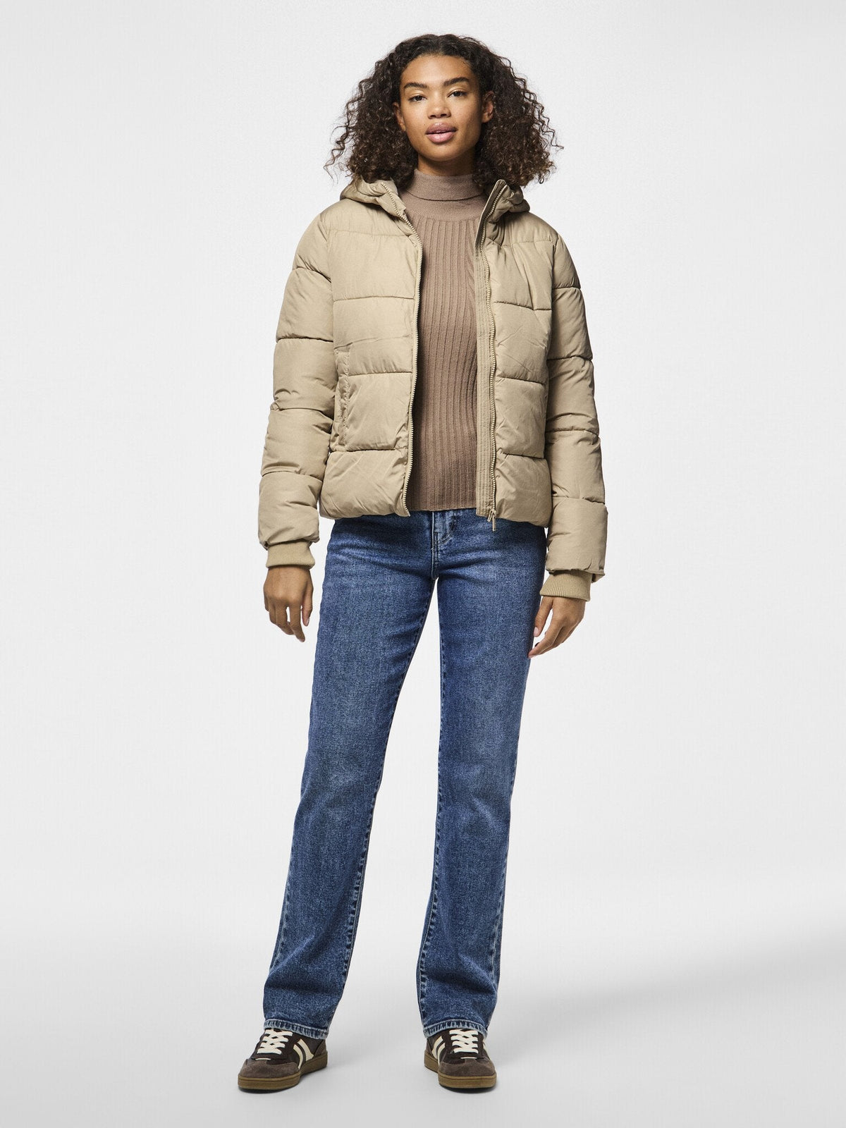 Pieces | Winterjas Bee silver mink NOOS