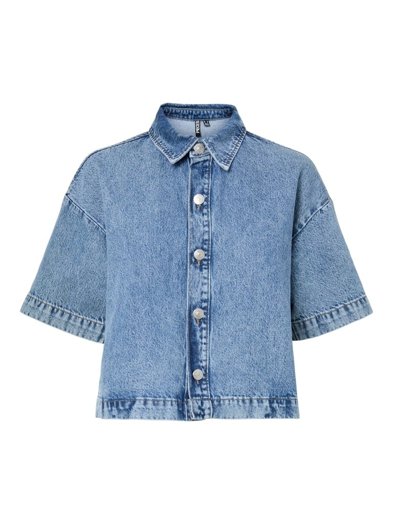 Pieces | Denim top Sky medium blue NOOS