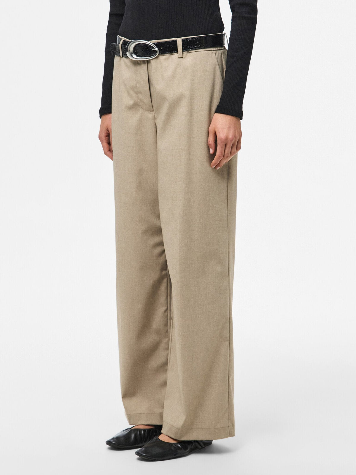 Pieces | Pantalon wide Rosa greige NOOS