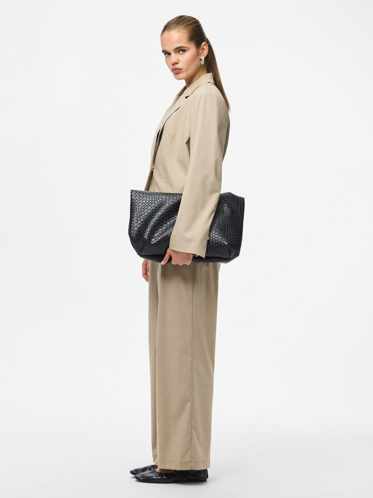 Pieces | Pantalon wide Rosa greige NOOS