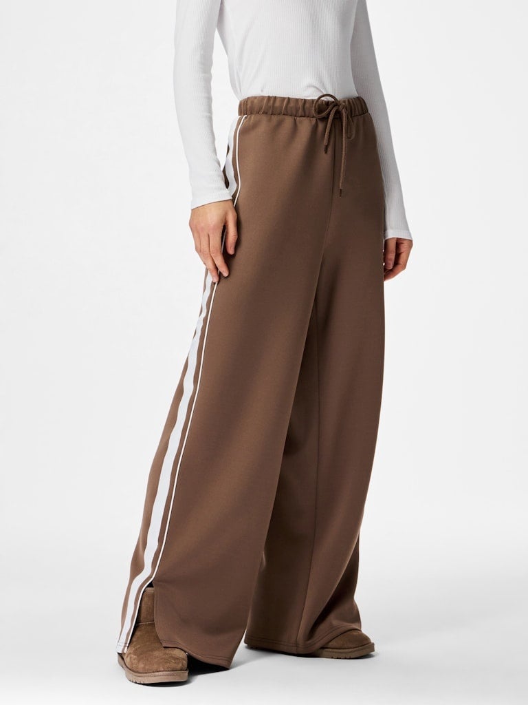 Pieces | Broek Track coffee quartz