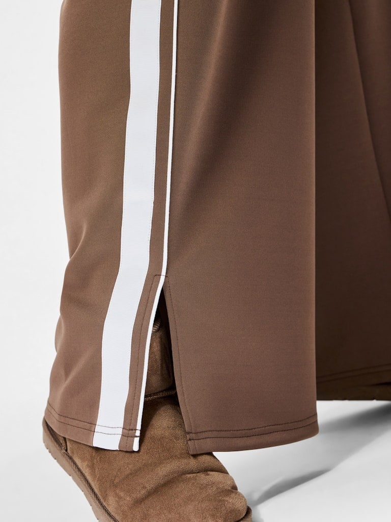 Pieces | Broek Track coffee quartz