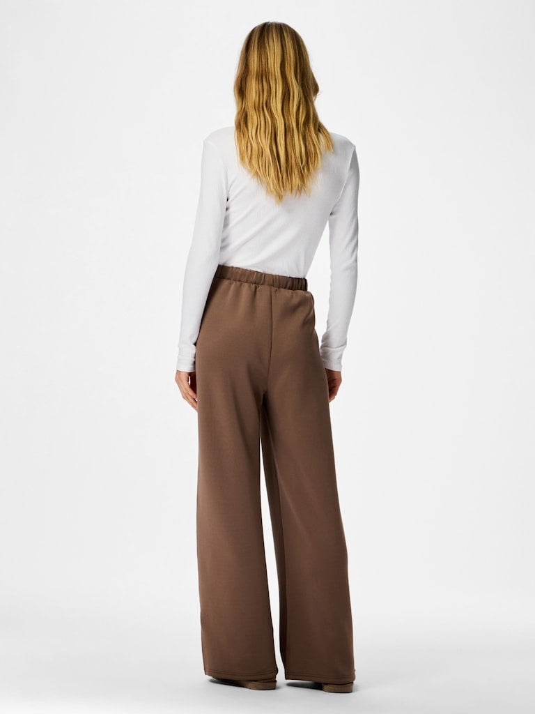 Pieces | Broek Track coffee quartz