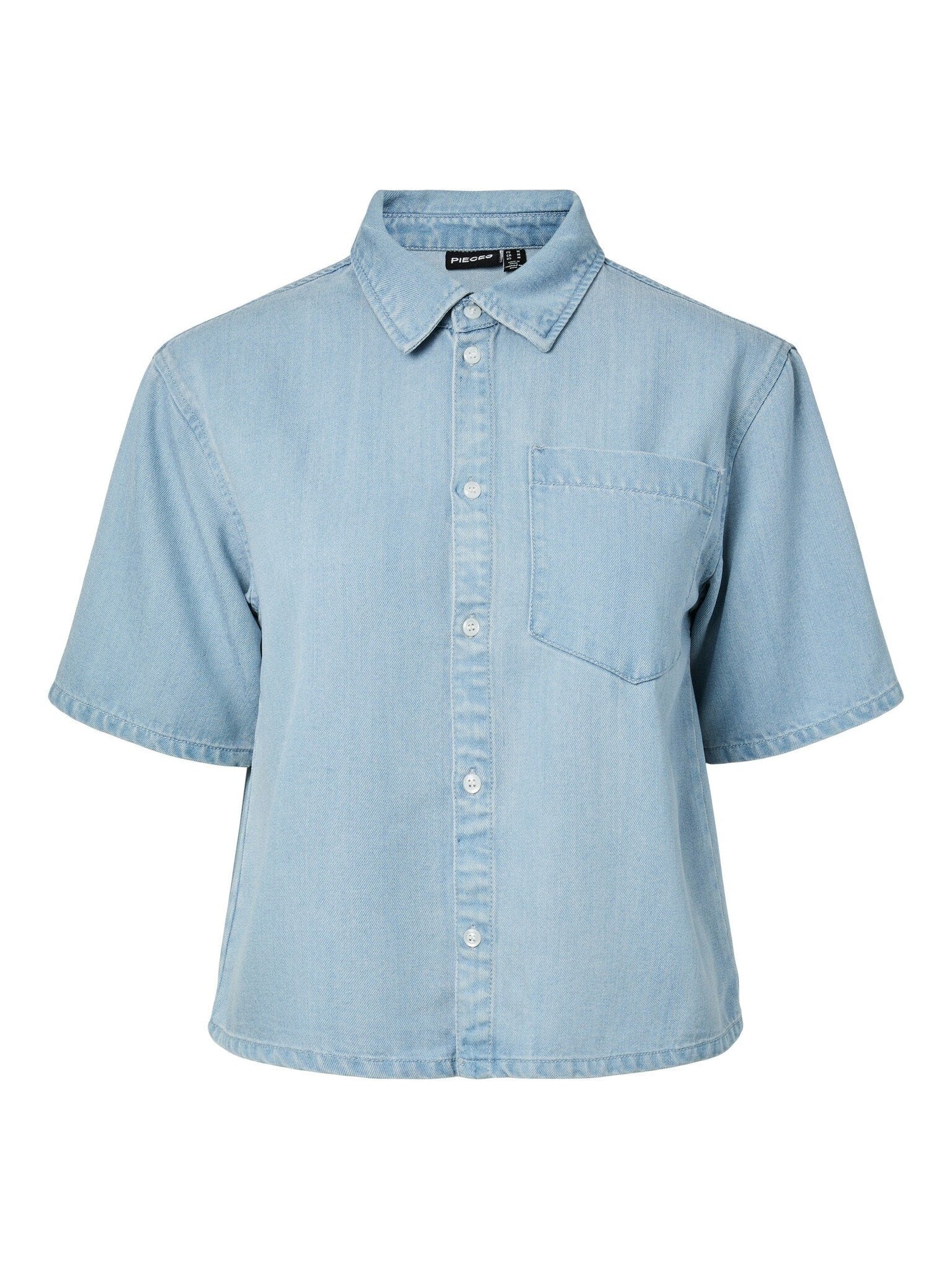 Pieces | Top Smidi light blue denim