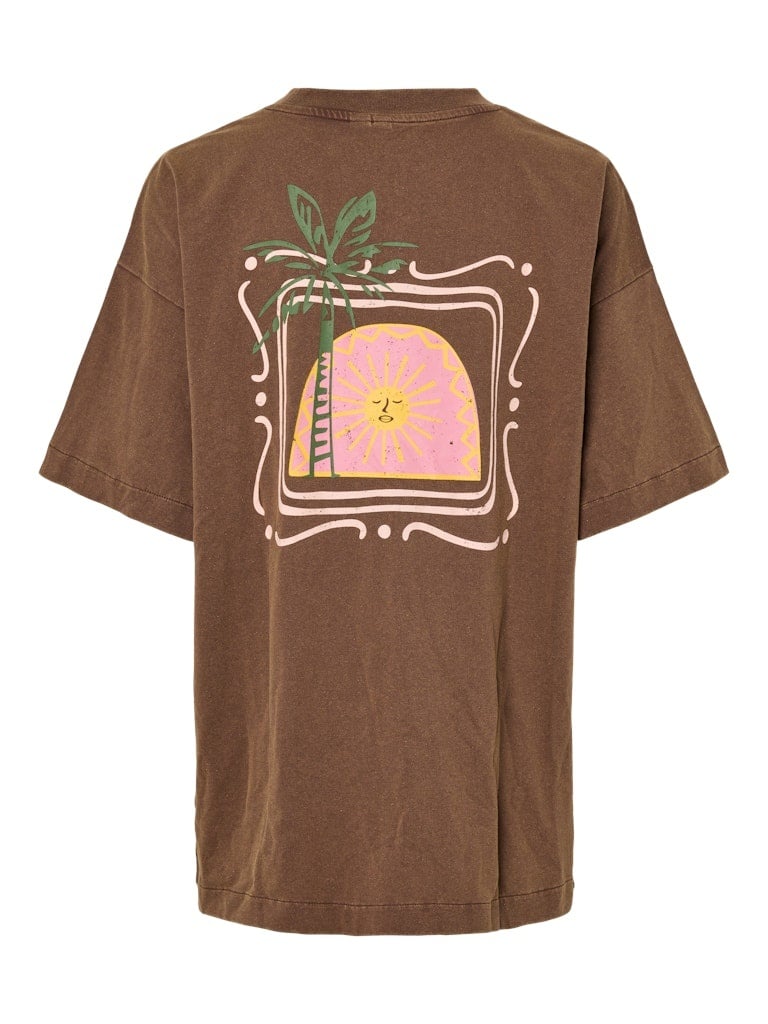 Pieces | T-shirt Kise deep mahogany
