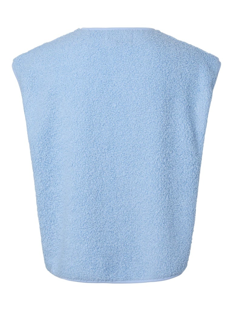 Pieces | Teddy vest Katty cashmere blue NOOS