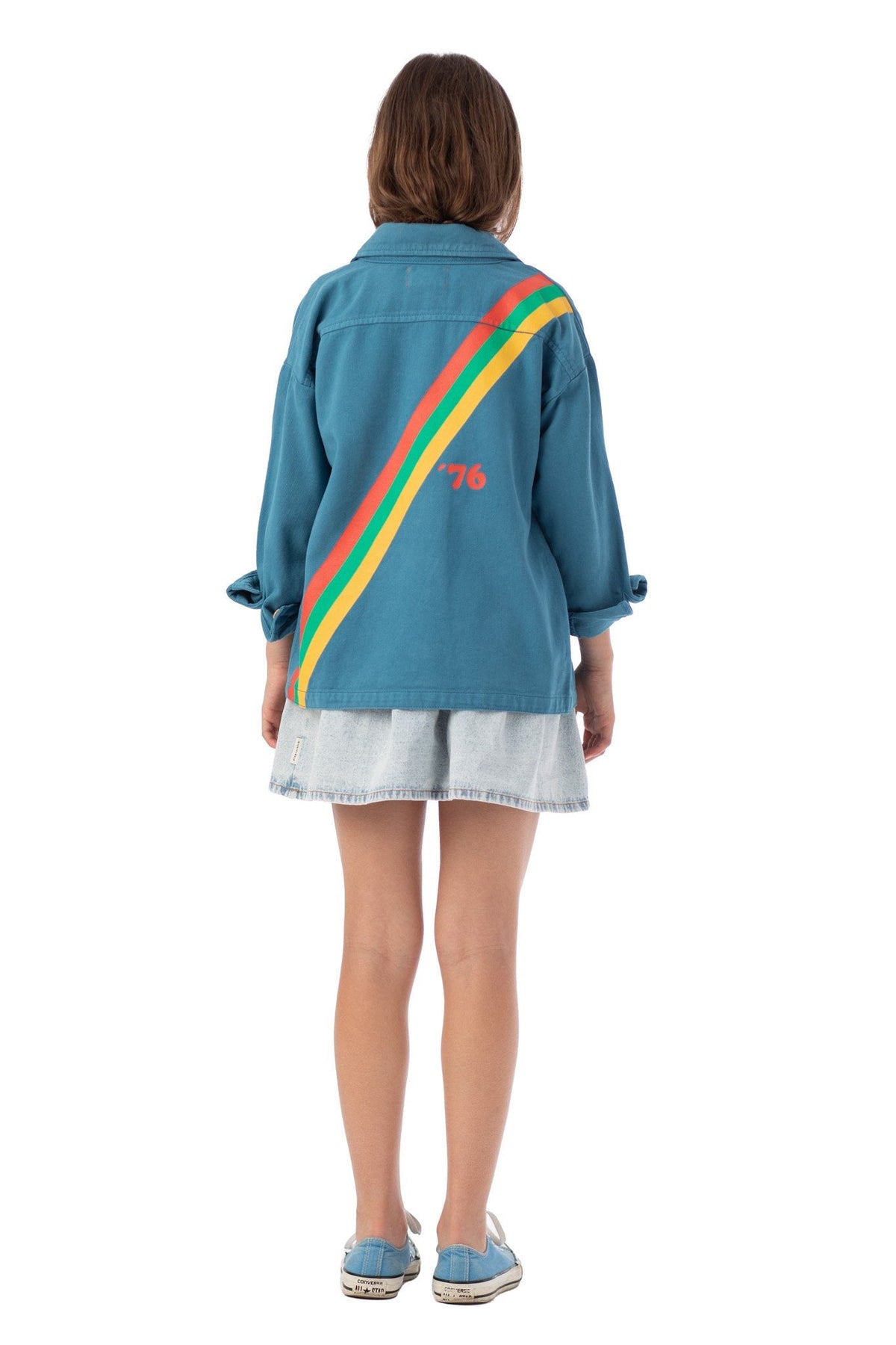Piupiuchick | Jas blue multicolor stripes
