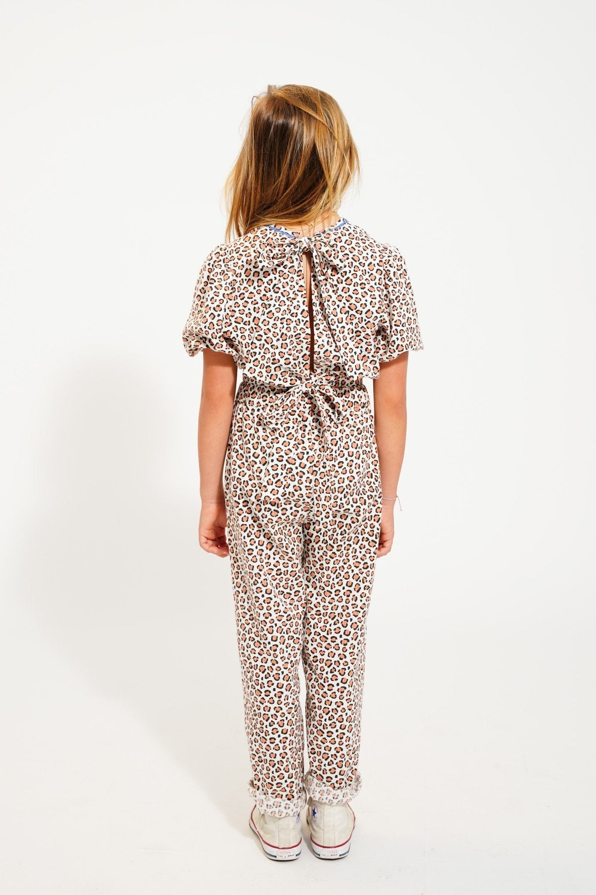 Piupiuchick | Cropped blouse ecru panter