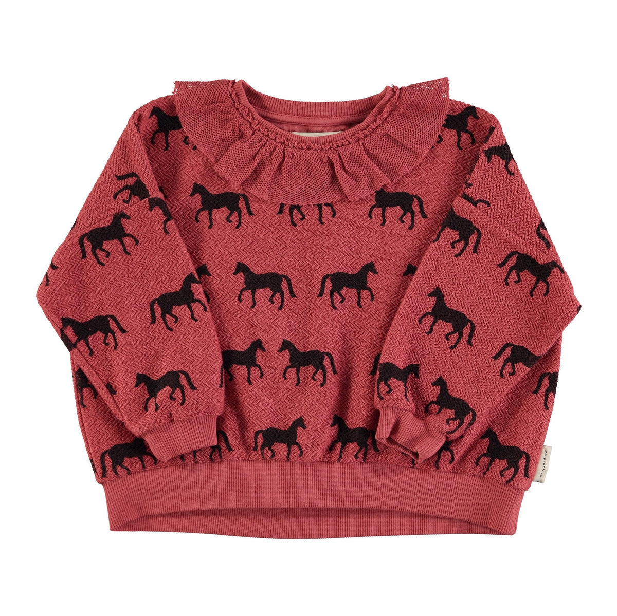 Piupiuchick | Sweater oud roze met paardjes