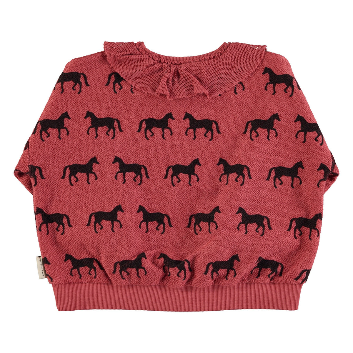 Piupiuchick | Sweater oud roze met paardjes