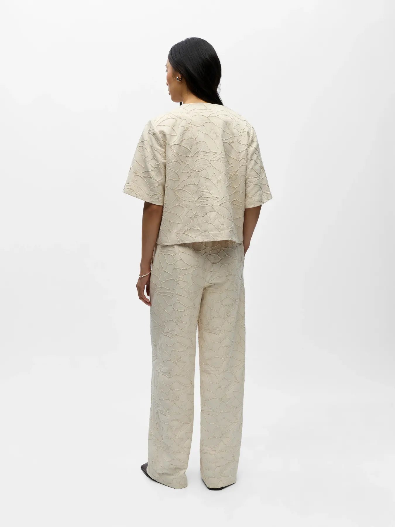 Object | Blazer korte mouw Mathilda white sand