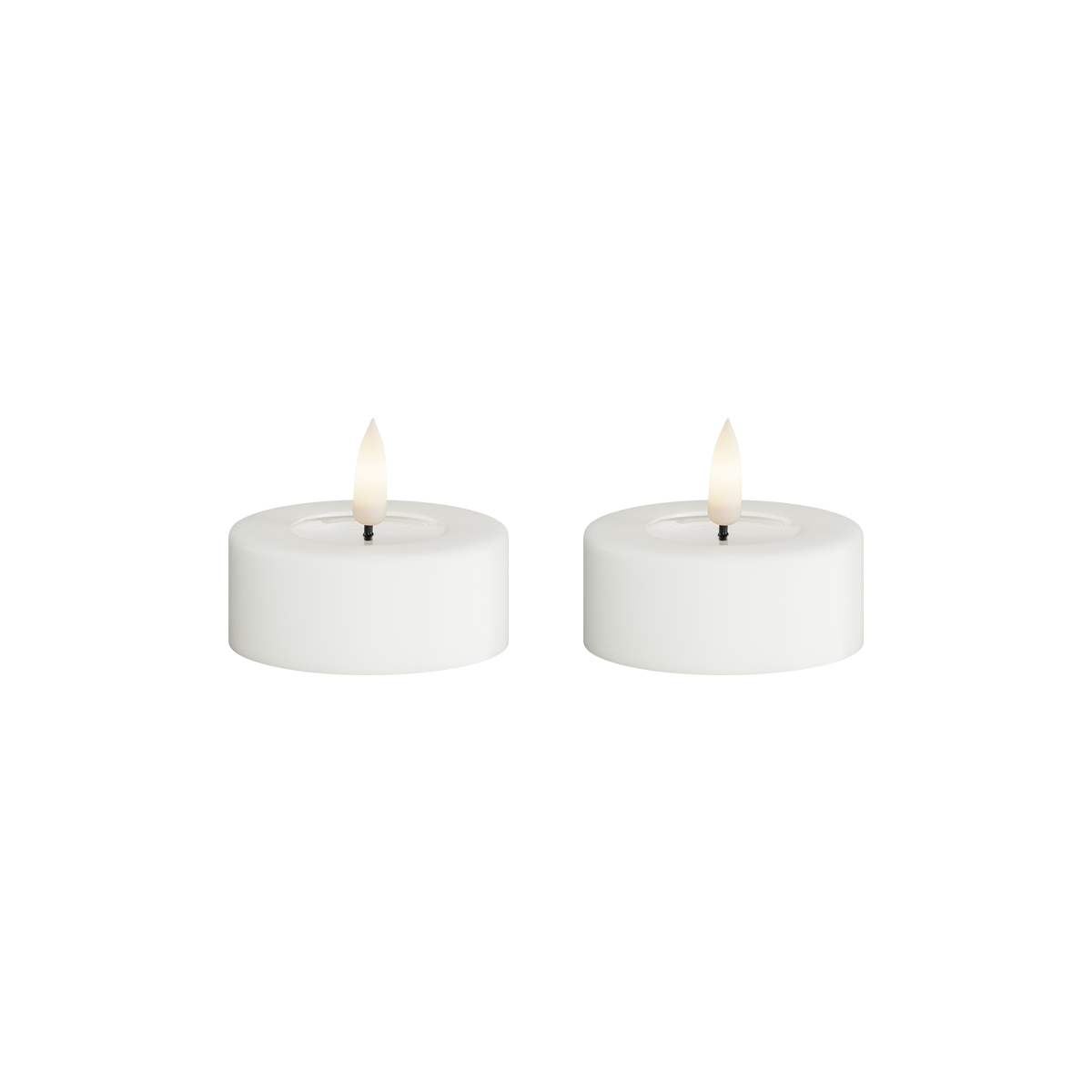 Deluxe Homeart | LED theelicht jumbo wit | 2stuks