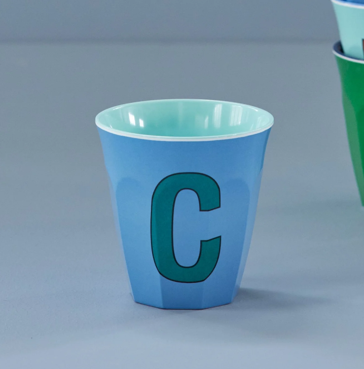 Rice | Mok melamine C stoffig blauw