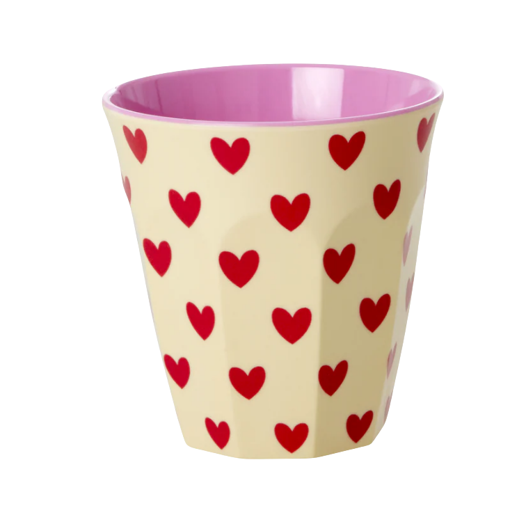 Rice | Mok melamine créme hartjes