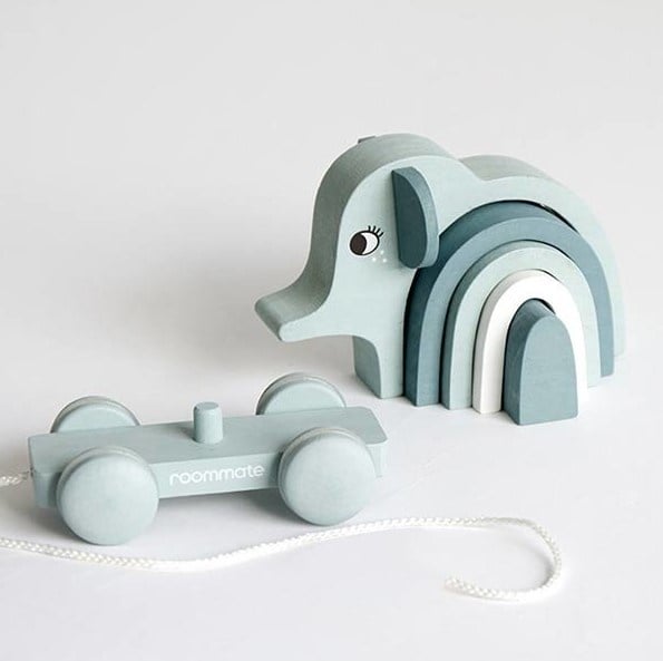 Roommate | Houten trekdier olifant