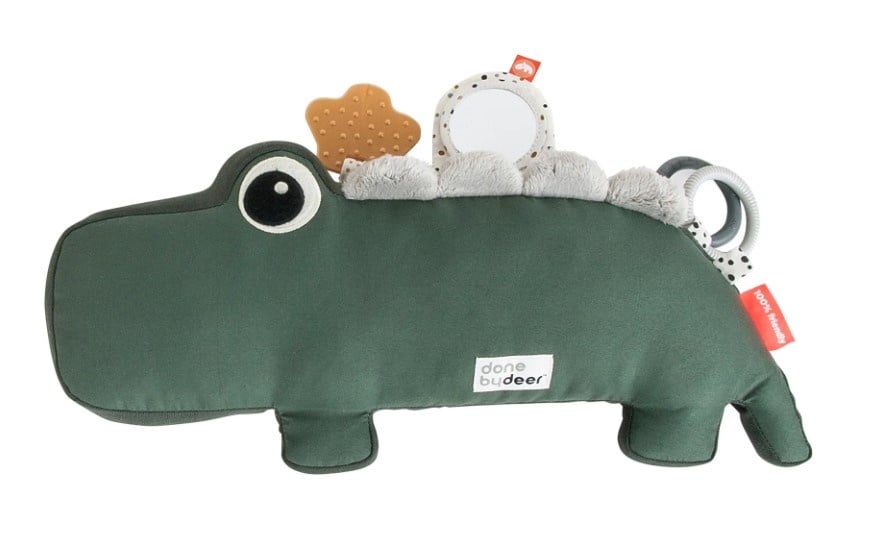 Done by Deer | Tummy time speeltje Croco groen
