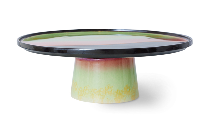 HK Living | 70's servies taartschaal M licorice