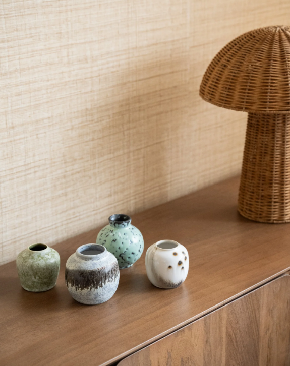 HK Living | 70's servies vaasjes Canyon set van 4