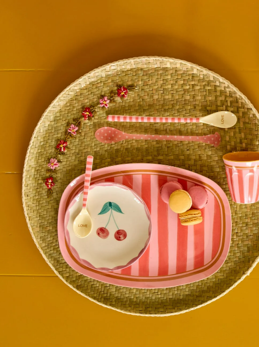 Rice | Mok melamine  stripes roze