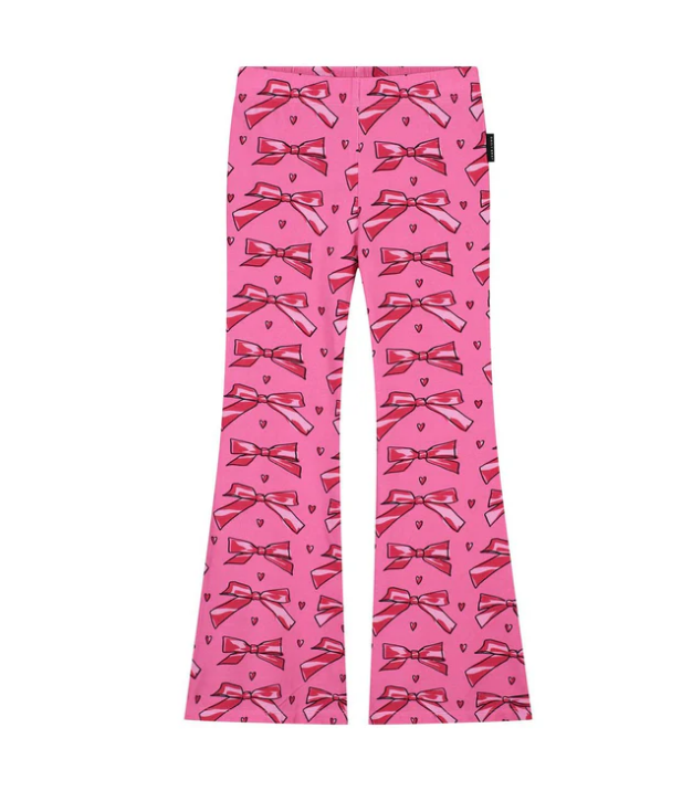 Daily Brat | Flared broek Love bow pink
