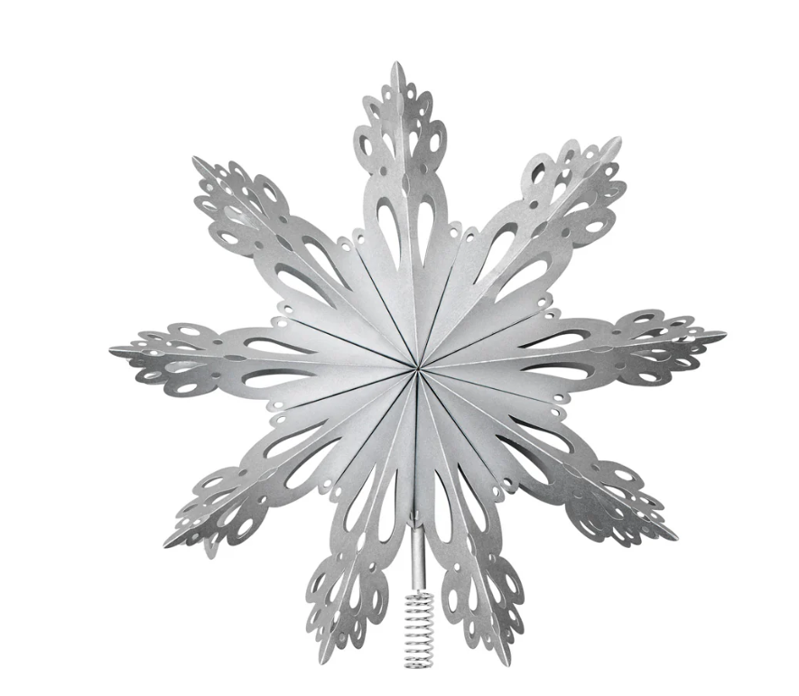 Broste Copenhagen | Papieren sneeuwvlok piek 30cm zilver