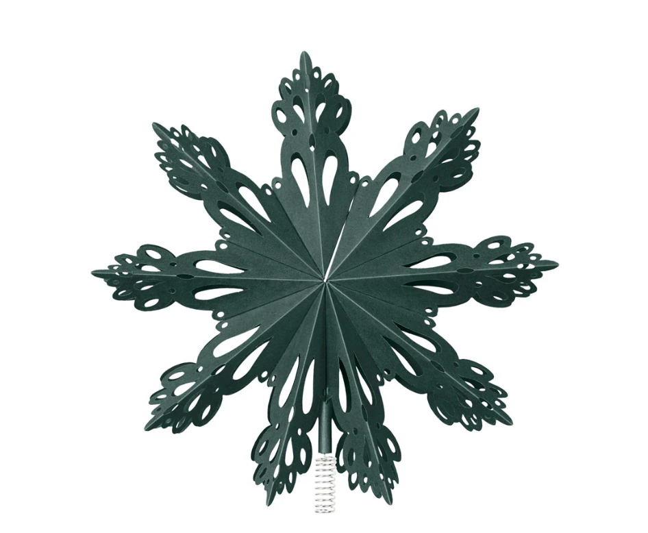 Broste Copenhagen | Papieren sneeuwvlok piek 30cm groen