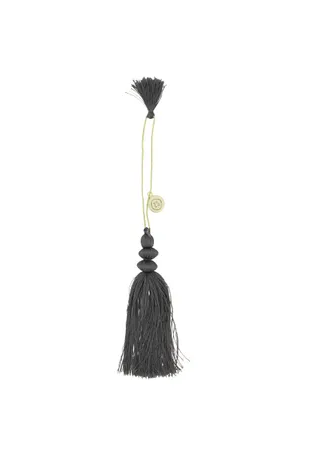 Zusss | Hanger met kwast antracietgrijs