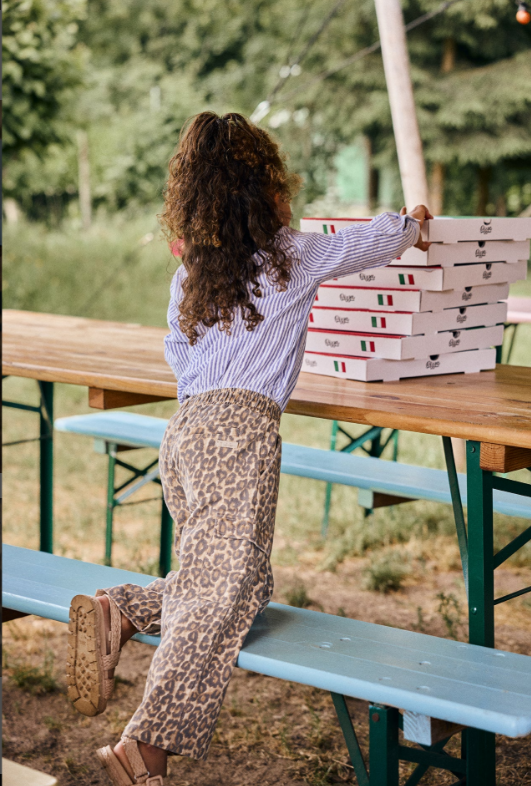 Daily7 | Cargo broek leopard wide