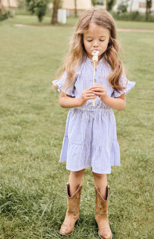 Daily7 | Jurk Ruffle stripe