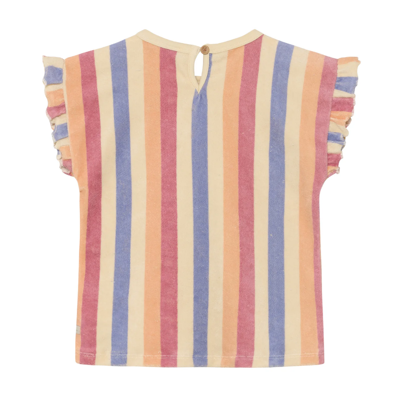 Daily7 | Top Terry stripe heather rose