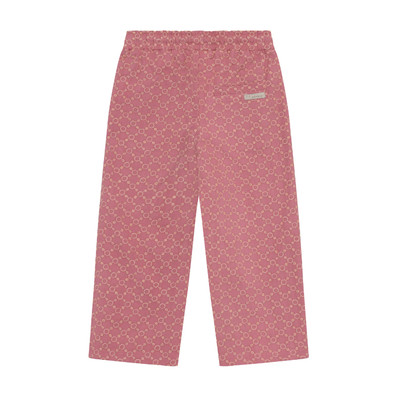 Daily7 | Wijde broek Broderie heather rose
