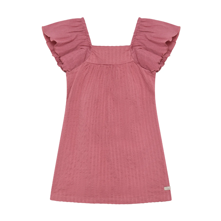 Daily7 | Jurk wide sleeve heather rose