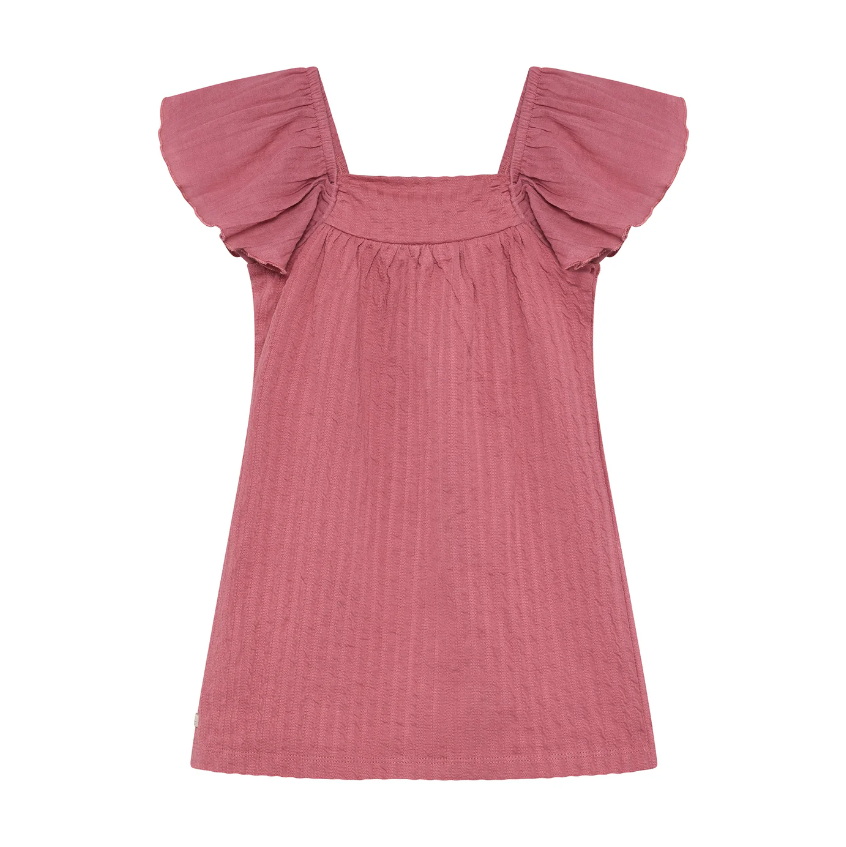 Daily7 | Jurk wide sleeve heather rose