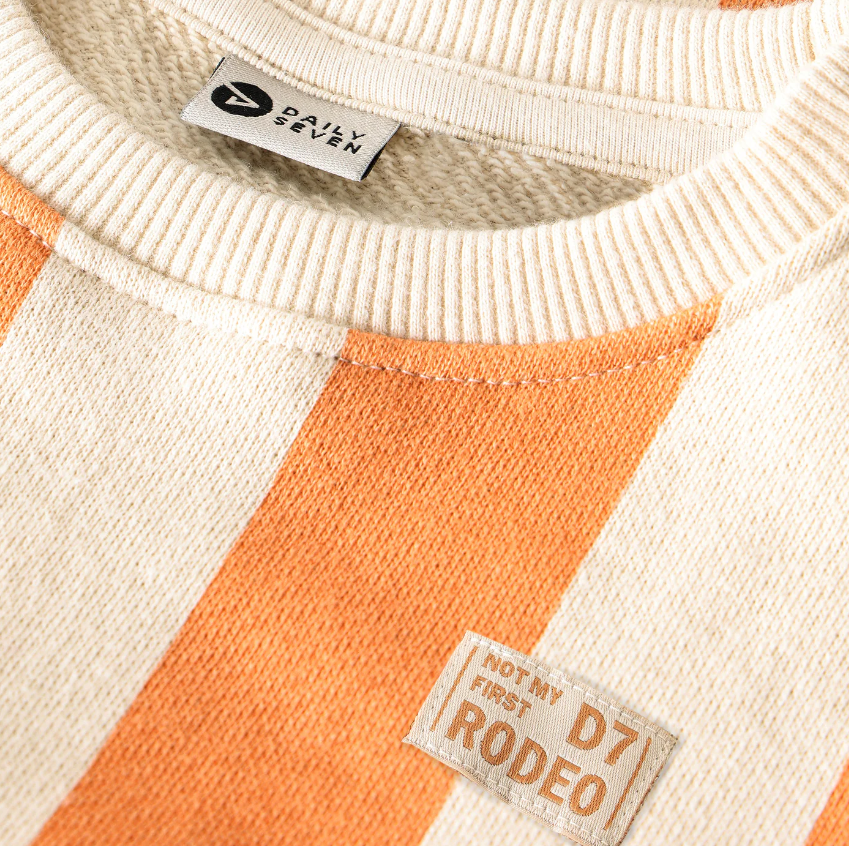 Daily7 | T-shirt Big stripe sandstone