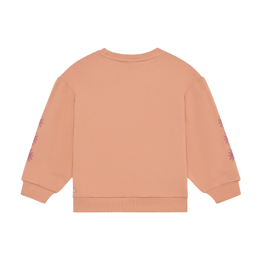Daily7 | Sweater Embroidery sleeve dusty coral