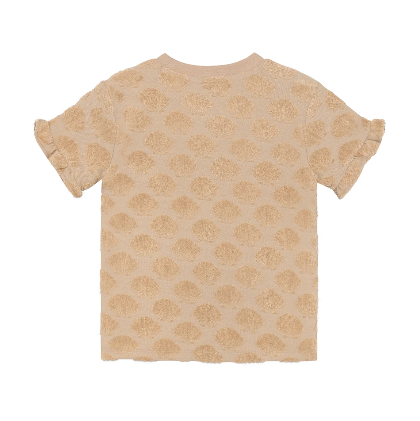 Daily7 | T-shirt Terry print latte sand