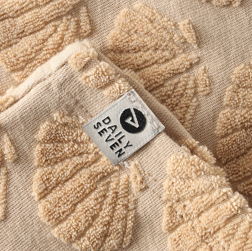 Daily7 | Short Terry print latte sand