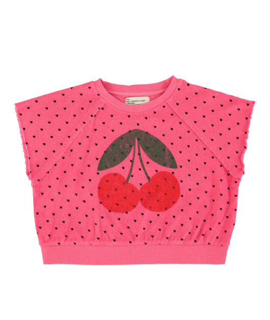 Piupiuchick | Top Cherry print pink