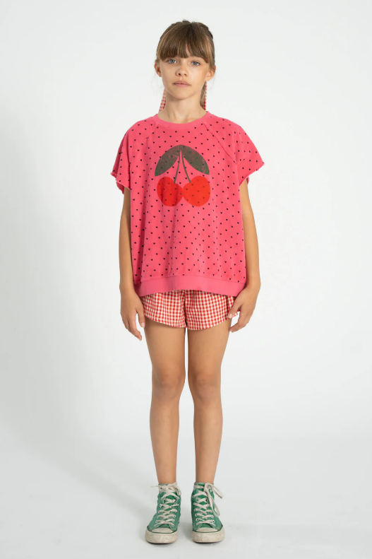Piupiuchick | Top Cherry print pink