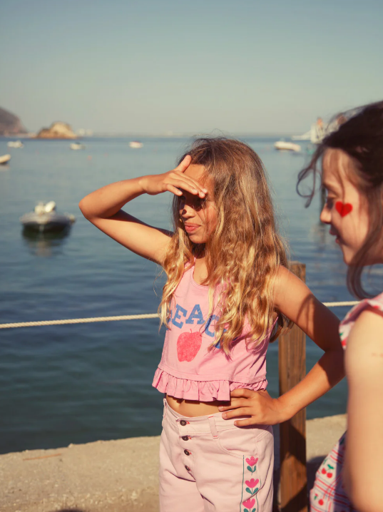 Piupiuchick | Top Peace print pink