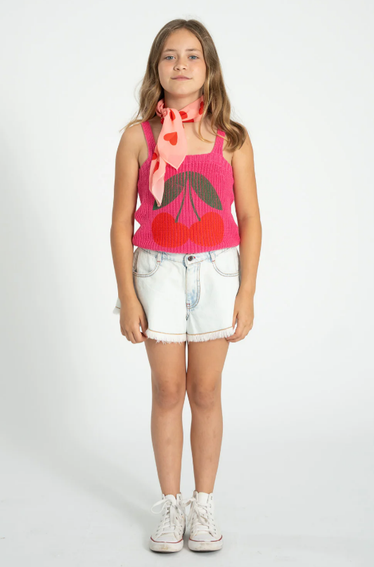 Piupiuchick | Bandana Silky red hearts