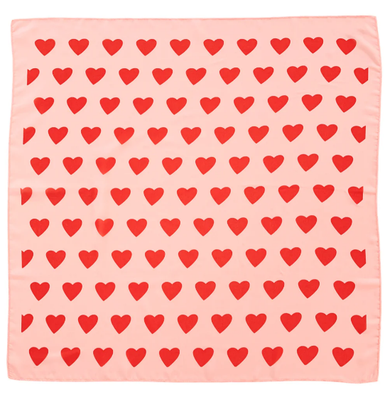 Piupiuchick | Bandana Silky red hearts