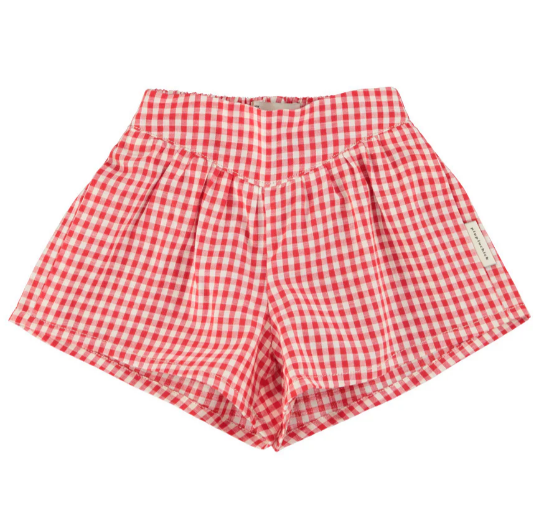 Piupiuchick | Short Checkered red ecru