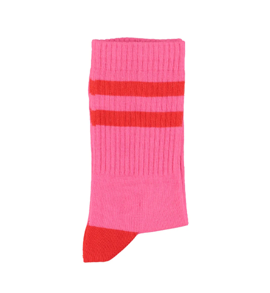 Piupiuchick | Sokken pink red stripes 8Y