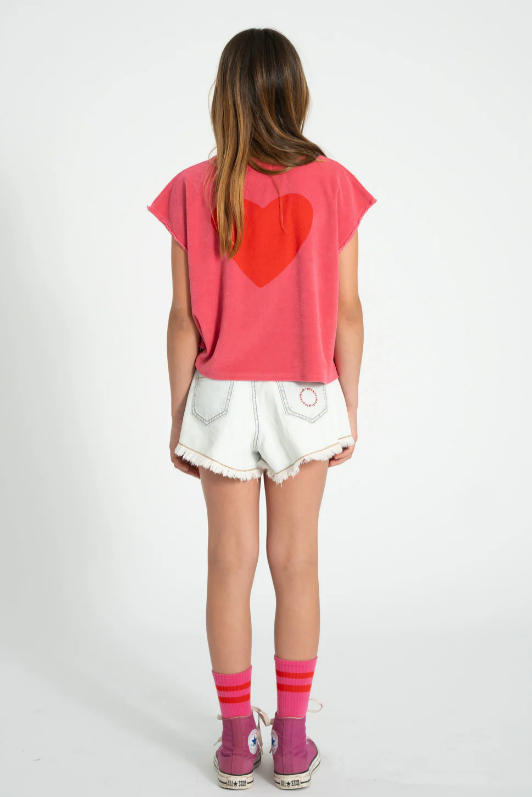 Piupiuchick | Top Amour print pink