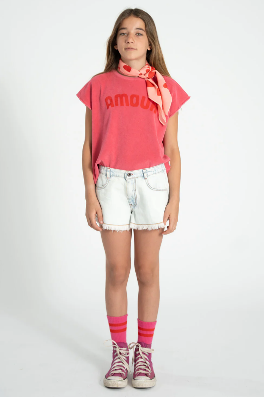 Piupiuchick | Top Amour print pink